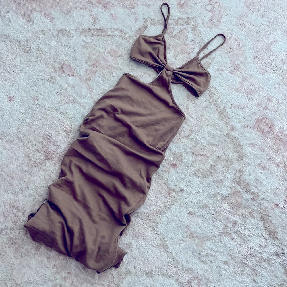 Beach style cutout dress